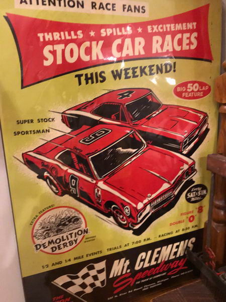 Mt. Clemens Race Track - Old Poster From Bruce Jacobs